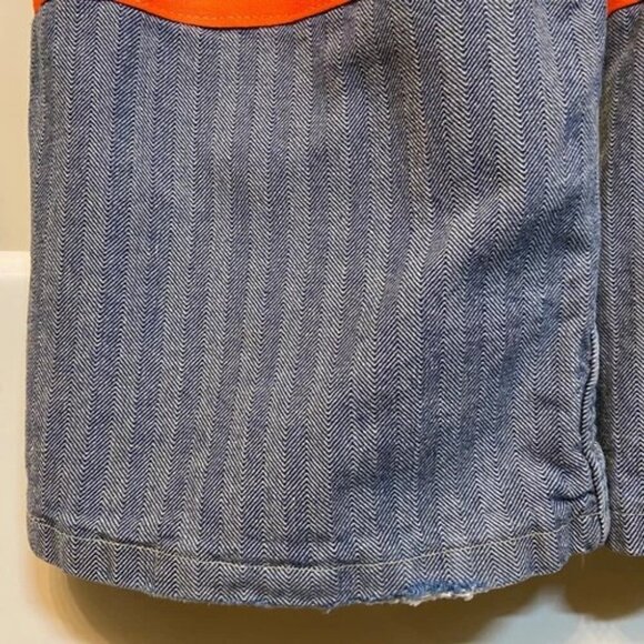 Vintage RED KAP Coverall Men's 40 RG Button Front Blue Herringbone Denim USA - Picture 5 of 11